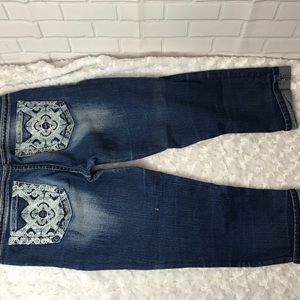WALLFLOWER CROPPED JEANS W25